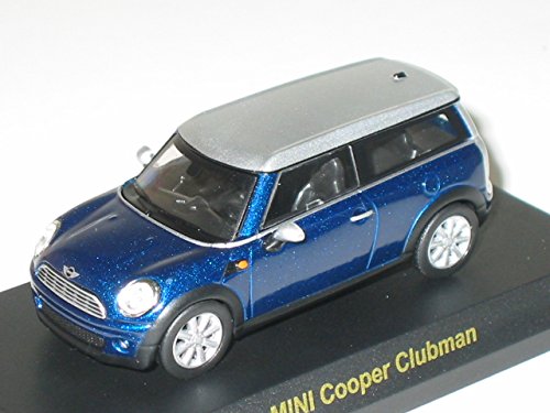 【中古】京商 1／64 ミニ ミニカー寄せあわせ ミニクーパー 野球クラブマン 青