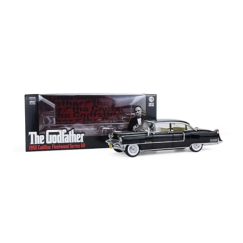 【中古】Greenlight 緑であること点火装置 1／18 キャデラック フリート白木 続きもの 60 1955 ゴッドファザー 黒いこと