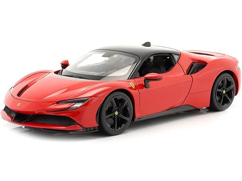 【中古】(未当て嵌める品)ブラーゴ 1／18 フェラーリ 空想科学小説90 ストラダーレ 変わり種 2019 赤いこと Bburago FERRARI 空想科学小説90 STRADALE HYBRID 16015R
