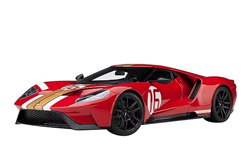 【中古】(人並み外れたに好いたらしい)オート工芸 (AUTOart) 1／18 ジェラルド・r・フォード GT アラン・マン ヘリテージ ～版 赤いこと／ゴールド・縞模様 遣っ付ける品