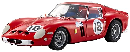 【中古】(未当て嵌める品)京商一風変わった 1／18 フェラーリ 250GTO 1963 デイトナ 3h #18 (赤いこと) 遣っ付ける品 KS08438F