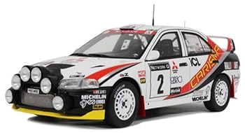 【中古】(未当て嵌める品)京商 OttO mobile 1／18 三菱 カリスマ性 GT Gr.A RAC ラリー 1997#2 遣っ付ける品ミニカー OTM1192