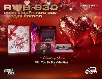 【中古】(未使用品)モデルモデル(MODEL MODEL) 1／64 RWB930 Valentine Day Version 完成品ミニカー MM64-RWB930-Valentine2026