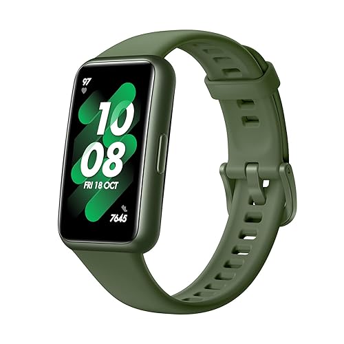 【中古】(未当て嵌める品)HUAWEI Band 7 スマートウォッチ フルビューディスプレイ1.47in 2週守りつづける乾電池 心臓の鼓動計 ウェルダネスグリーン【日本定め事代わりになる店品】 LEA