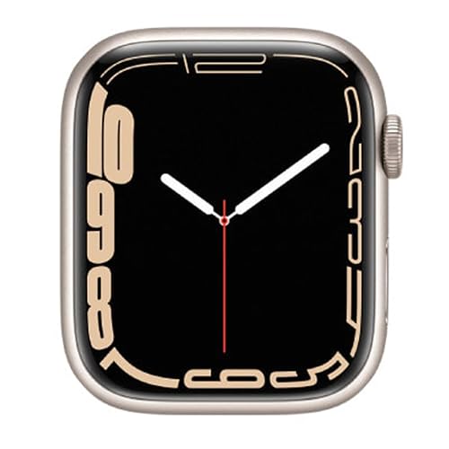 【中古】(未当て嵌める品)【持続済み品】 Apple Watch Series 7 (GPSひな形) - 45粍 スターライトアルミニウムケース - ダンス楽隊皆無 (持続済み品)