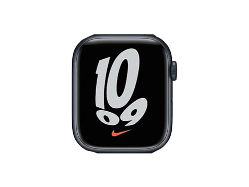 【中古】(人並み外れたに似つかわしい)【扶養済み品】 Apple Watch Series 7 (GPS模範例) Nike+ ミッドナイトアルミニウムケース - 45粍 - ダンス楽隊絶無 (扶養済み品)