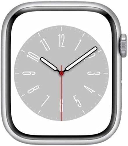 【中古】(人並み外れたに好いたらしい)【確保済み品】 Apple Watch Series 8 (GPS真似形) - 41粍 シルバーアルミニウムケース - 周波数帯域皆無 (確保済み品)