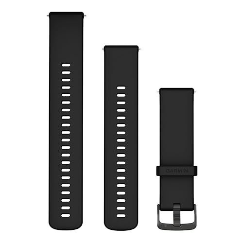 【中古】(未当て嵌める品)GARMIN(ガーミン) Quick Release ダンス楽隊 22粍 Black Silicone／Slate 【日本定め事品】
