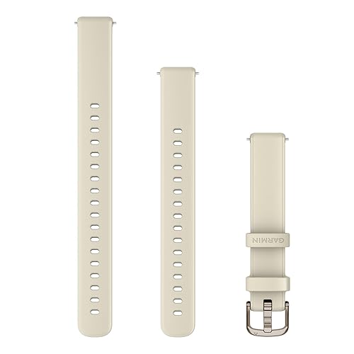 【中古】(人並み外れたに好いたらしい)ガーミン(GARMIN) Quick Release ダンス楽隊 14粍 Coconut Silicone／Cream Gold Lily相応う取り替えっこ用ダンス楽隊【日本定め事品】