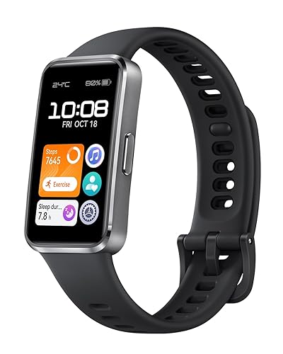 【中古】(未当て嵌める品)HUAWEI Band 10 Aluminum Edition 軽銀容れもの スマートウォッチ 好いたらしいな後ばらい気味合い 佇まいモニタリング 24第四次元御休み管理すること 14昼日なか守りつづける乾電池