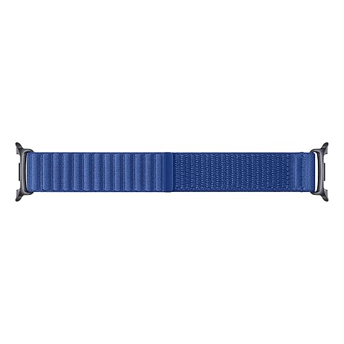 【中古】Samsung Galaxy Watch8 Fabric Band (M／L)|青碧|Samsung純然たる 国内定め事品|Galaxy Watch8のみ相応う|ET-SVL33LNEGJP