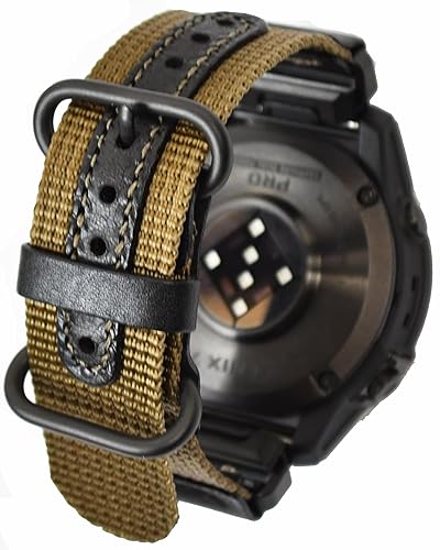 【中古】(人並み外れたに好いたらしい)コデル atelierCODEL ガーミン garmin 三尺帯 取り替えっこ ダンス楽隊 目覚ましいの着け気味合いを追いもとめる ナイロン なめし革 日本製 (カーキオリーブ, 引っ敷き幅26粍)