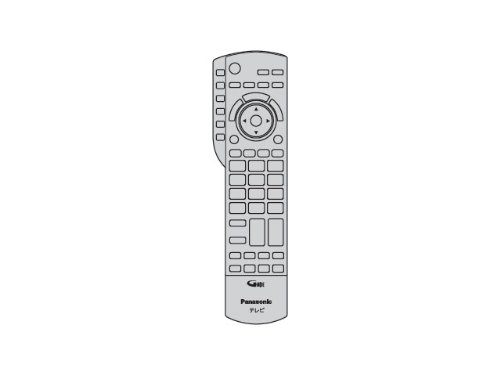 【中古】(未当て嵌める品)Panasonic 液晶テレビ受像機用遠隔操作 N2QAYB000545
