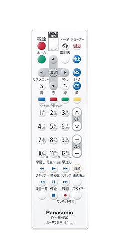 【中古】(未当て嵌める品)パナソニック プライベートビエラ用 雨合羽リモート制御装置 DY-RM30-W