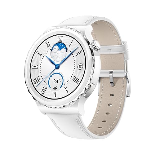【中古】(人並み外れたに好いたらしい)HUAWEI WATCH GT 3 Pro 43粍 スマートウォッチ 古典派音楽ひな形 しろがね色 iOS／Android相応う