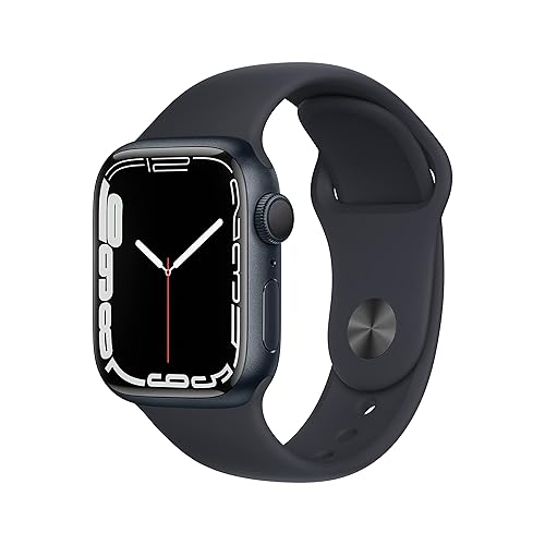 【中古】【持続済み品】Apple Watch Series 7 (GPSひな形) - 41粍 ミッドナイトアルミニウムケースと真夜中運動競技ダンス楽隊