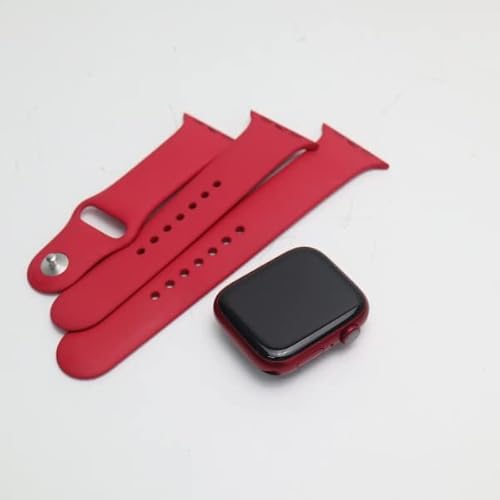 【中古】(人並み外れたに好いたらしい)【保全済み品】 Apple Watch Series 7 (GPS + Cellular青写真) - 45粍 (PRODUCT)RED軽銀入れもの - ダンス楽隊皆無 (保全済み品)
