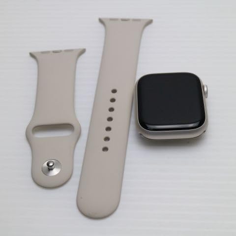 【中古】【扶養済み品】 Apple Watch Series 7 (GPS + Cellular模範例) - 45粍 スターライトアルミニウムケース - ダンス楽隊絶無 (扶養済み品)