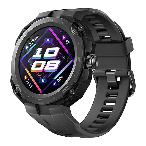 【中古】(未当て嵌める品)HUAWEI WATCH GT Cyber スマートウォッチ 真夜中黒いこと iOS\u0026Android相応う