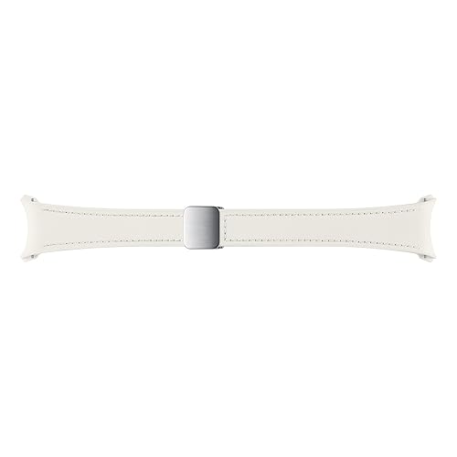 【中古】(未当て嵌める品)Galaxy Watch6 D-Buckle Hybrid Leather Band (Slim, S／M)|皮膚軟化剤|Samsung純然たる 国内定め事品|ET-SHR93SUEGJP