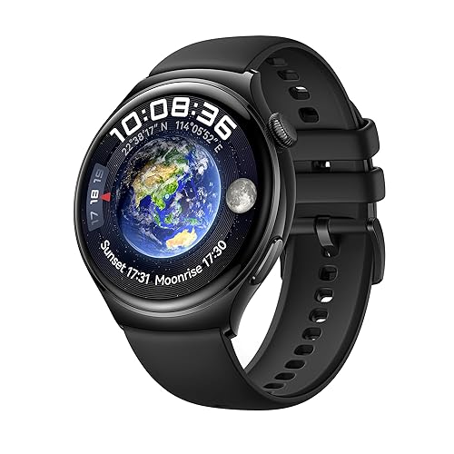 【中古】HUAWEI WATCH 4 スマートウォッチ eSIMセルラー電話を掛ける GPS 3昼日なか守りつづける蓄電池 3D曲線状の形硝子 自然過程輪っか Android／iOS相応う