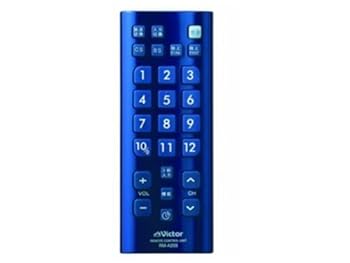 【中古】(未当て嵌める品)JVCケンウッド 優勝者 テレビ受像機用リモート制御装置 青碧 RM-A205-A