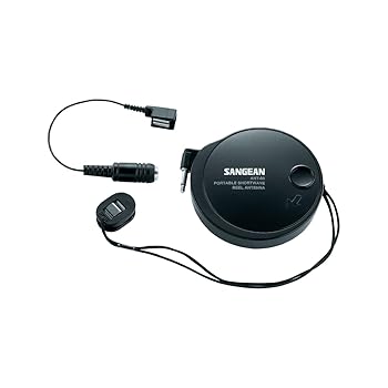 【中古】SANGEAN ANT-60 短波言いひろめる傍受用外付空中線 7米突 木管式 3.5粍ミニ繋ぎ 極点空中線用ゼムクリップ属する