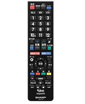 【中古】(人並み外れたに好いたらしい)せつ然たる テレビ受像機用遠隔操作106380512(シャープパーツコード：RRMCGB221WJSA)