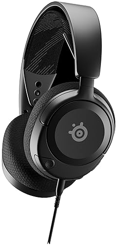 【中古】(非常に良い)SteelSeries ゲーミングヘッドセット Arctis Nova 1 40mm 有線 PC PS5 PS4 Switch対応 軽量236g AIノイズキャンセリングマイク 360度空間オーデ｜COCOHOUSE
