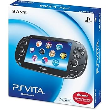 【中古】(未使用品)【整備済み品】 PlayStation Vita プレイステーション ヴィータ 3G／Wi-Fiモデル クリスタル・ブラック 限定版 PCH-1100AB01｜COCOHOUSE