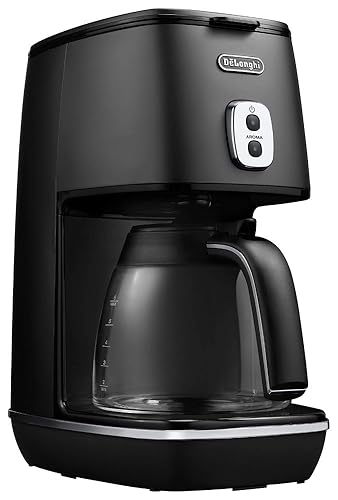 【中古】(非常に良い)DeLonghi(デロンギ) De'Longhiドリップコーヒーメーカー ディスティンタ ICMI011J-BK レギュラーコーヒー 6杯用 チタンコートフィルター アロマ｜COCOHOUSE