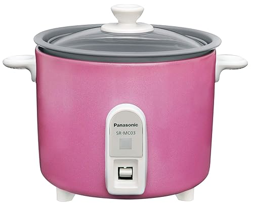 【中古】(未当て嵌める品)パナソニック 炊飯器 1.5合 1人用炊飯器 自動小銃膳立て鍋 ミニクッカー サクラ色 SR-MC03-P