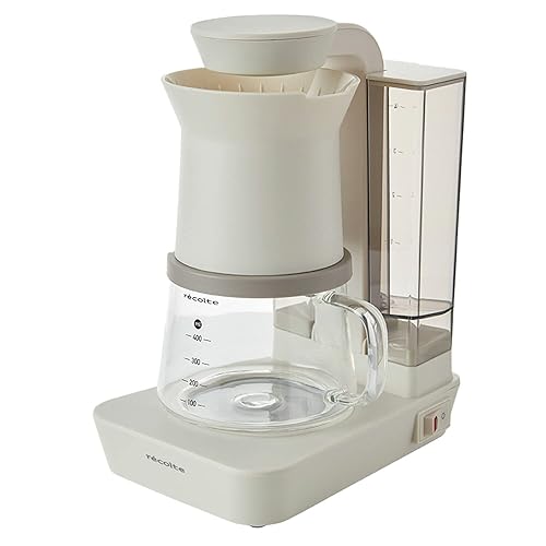 【中古】recolte レコルト レインドリップコーヒーメーカー ドリップ式 ドリップコーヒーマシン 約480ml 約4杯用 お手々ドリップも楽しめる2Way 部分品を