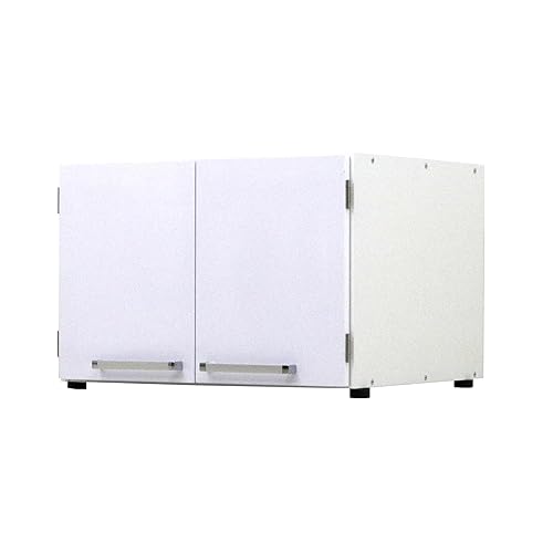 【中古】【国産】eco調度品 電気冷蔵庫上ストッカー アジャスター付き添い人 白いこと 幅63糎 奥ふかさ55糎 高さ42.5糎～44.5糎