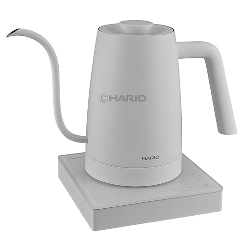 【中古】HARIO(ハリオ) エレクトリック湯沸かし・ライラ 明かり湯沸かし 体温合わせる 保温役立つこと 軽さ腹積もり 最大限度電気容量800mL 白いこと 珈琲ドリップ 珈琲湯沸かし