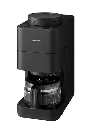 【中古】(未当て嵌める品)パナソニック 珈琲製造業者 全自動小銃 圧砕機付き添い人 煮えくり返る回転運動 目明かしフェ豆教科課程積み上げる 黒いこと NC-A58-K