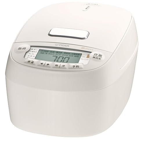 【中古】タイガー魔法瓶(TIGER) 炊飯器 5.5合 圧力IH 炊きたて 遠赤5層土鍋蓄熱コート釜 粒立ち保温 お手入れ簡単 ホワイト JPV-S100WO|COCOHOUSE