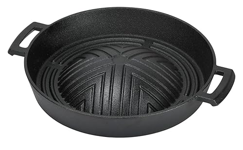 【中古】【オンライン制限事項】 パール金属 ジンギスカン鍋 27糎 深型 鉄鋳込み テープコンロ専用 AZ-7052