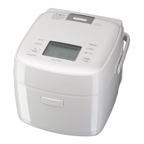 【中古】三菱電機 IH炊飯器 3.5合炊き NJ-SE06H-W 白いこと 白麻 備長炭 炭炊釜 小電気容量青写真