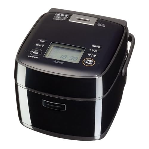 【中古】三菱電機 IH炊飯器 3.5合炊き NJ-SE06H-B 黒いこと 黒曜 備長炭 炭炊釜 小電気容量青写真