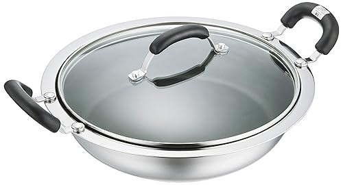 【中古】マイヤー(Meyer) 両手鍋 ホットポット 土鍋 26cm ステンレス ガラス蓋付 ふっ素樹脂加工「ホットポット」 【国内正規品】HP2-W26｜COCOHOUSE