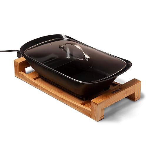 【中古】(未当て嵌める品)PRINCESS 妃殿下 セパレートポット 黒いこと Separate Pot Black 明かり鍋 2色鍋 2食鍋 食べ物屋鍋 鋤焼き しゃぶしゃぶ 体温合わせる ホームパー