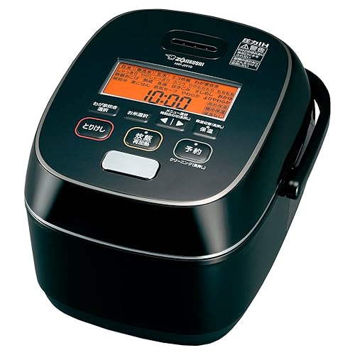 【中古】(未当て嵌める品)象印マホービン 炊飯器 5.5合 限度炊き 豪熱大射撃能力 翦断応力IH手合い 日本製 お取りつくろう五線譜2点 黒いこと NW-JW10-BA