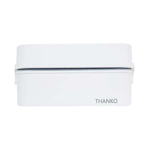 【中古】(非常に良い)THANKO 弁当箱型炊飯器 1合炊き 蒸し調理 お弁当 炊き立て お米もおかずもこれ一台!2段式超高速弁当箱炊飯器 RCKDBLSWH TKFCLDRC (TKFCLDRC)|COCOHOUSE