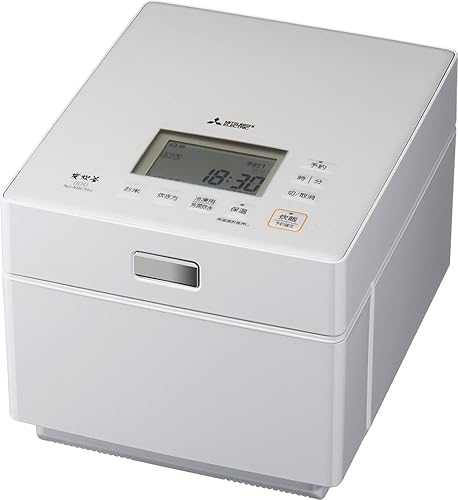 【中古】三菱電機 炊飯器 5.5合 IH式 日本製 蒸気レス 備長炭炭炊釜 芳潤炊き クリスタルホワイト NJ-XSC10J-W|COCOHOUSE