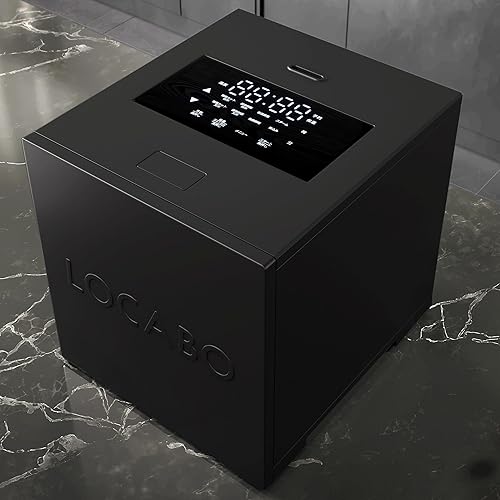 【中古】LOCABO:V 糖質とり捨てる炊飯器 5合相応う青写真（黒いこと）