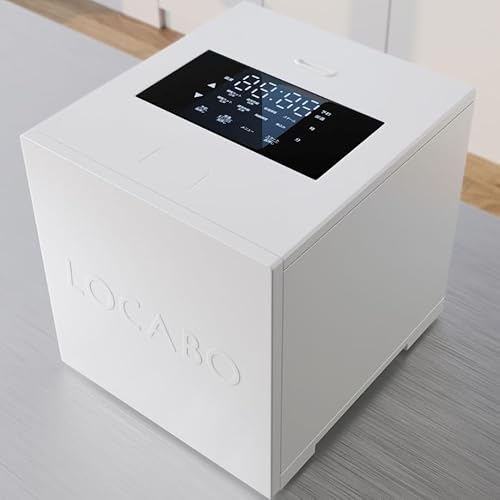 【中古】LOCABO:V 糖質とり捨てる炊飯器 5合相応う青写真（白いこと）