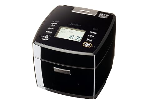 【中古】(人並み外れたに好いたらしい)三菱電機 炊飯器 5.5合 IH式 日本製 備長炭炭炊釜(かまど社会システム) 封鎖用流行り物 芳潤炊き(玄米・萌え出す米) 黒曜 NJ-VX10F-B