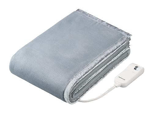 【中古】(未当て嵌める品)パナソニック 明かりブランケット 掛け敷き兼用 室温検知器積み上げる 8座標軸体温合わせる 壁蝨目打つ手 抗菌防臭 丸洗い可 シングル 薄墨色 DB-RMH10M-H