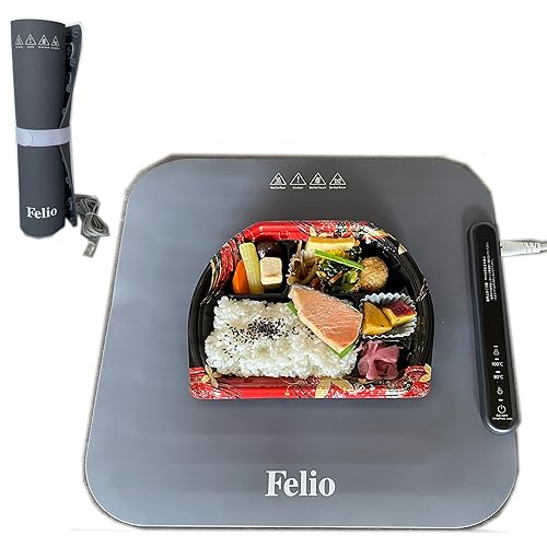 【中古】富士商 Felio 一皿分の料理が冷めない 保温一皿 フードウォーマー あったか一皿 卓Felio上 灯かり 80／100℃ 灯かり保温御盆 熱っぽい一皿 鍋 皿